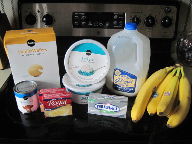 banana pudding ingredients