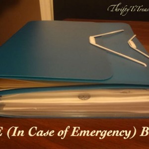 ICE (In Case of Emergency) Book - Plan ahead for your family and prepare the information they'd need in case something happened to you or your spouse!