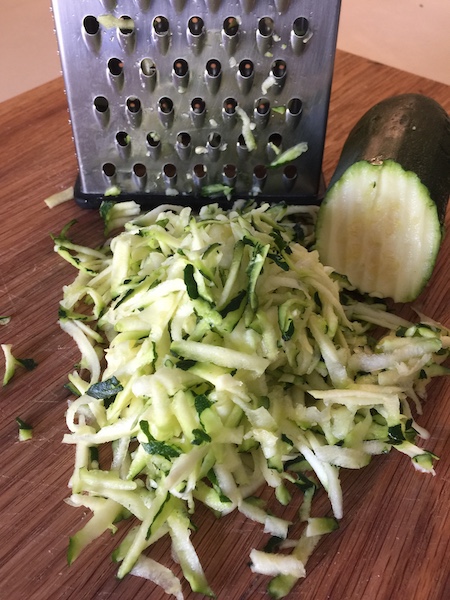 shredded zucchini