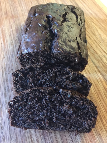 slices of chocolate chip zucchini bread