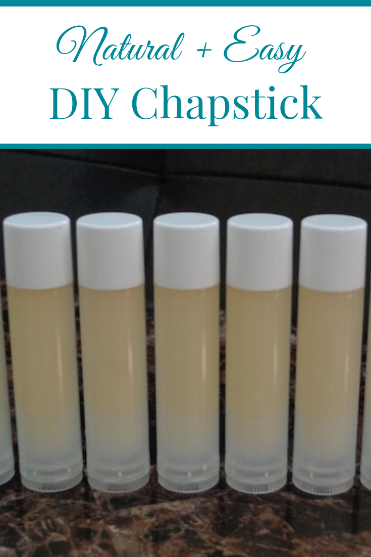 tubes of diy chapstick sitting on a table