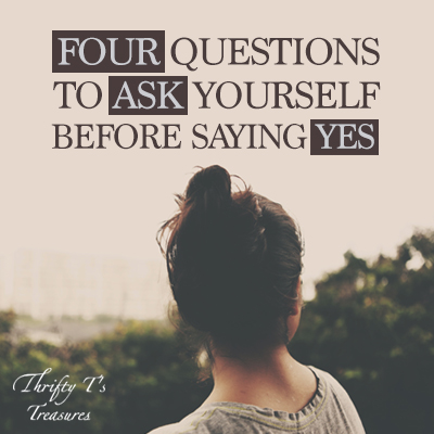 Decisions are so hard and sometimes we automatically say yes, but many times we need the strength to say no. These four questions to ask yourself before saying yes are the words of encouragement that christian women need to hear that will be the motivation you need to make positive choices on this journey of life!
