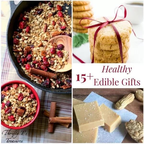 I don't know about you but I love receiving homemade Christmas gifts. These healthy edible gifts are perfect for the families and friends on your list. Learn how to make these easy recipes - I've mixed it up with baked goods, gifts in a jar, and much more!