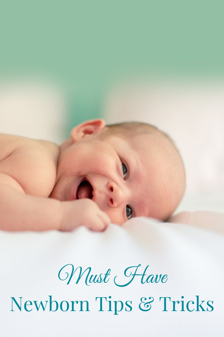 smiling newborn