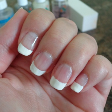 nails with a French manicure
