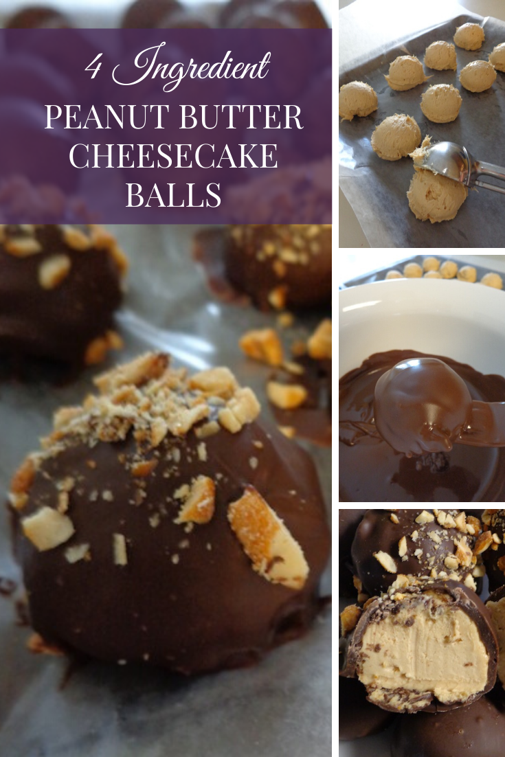 peanut butter cheesecake balls
