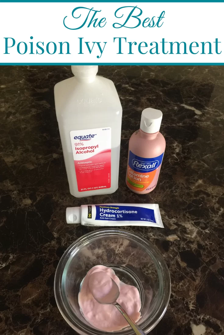 hydrocortisone cream, rubbing alcohol and calamine lotion