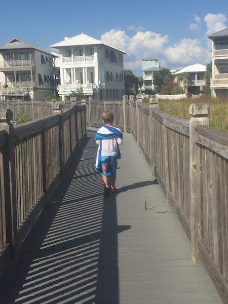 magnolia house boardwalk to the beach