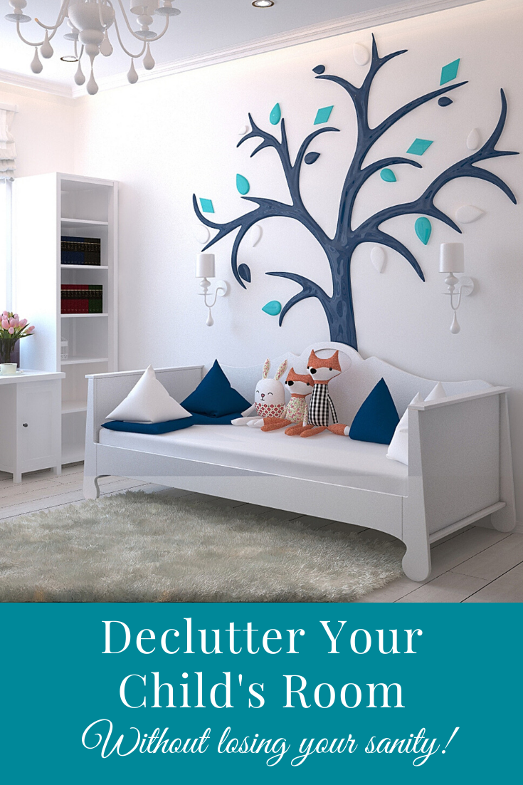 Learn how to declutter your child's toys and room without losing your sanity. These ideas are perfect whether you or your child are feeling overwhelmed at the decluttering process.