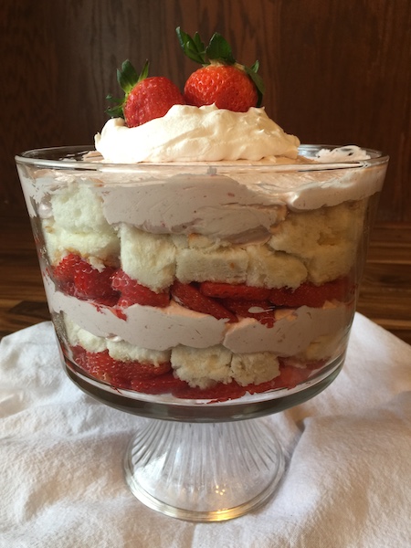 strawberry shortcake trifle