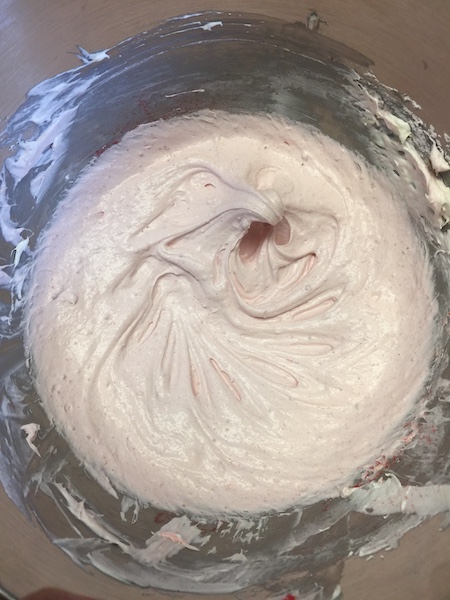 cream cheese and whipped topping mixture