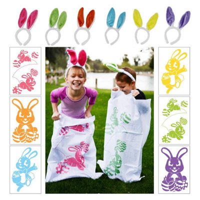 easter bunny potato sack race kit