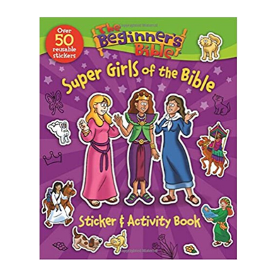 super girls of the bible sticker and activity book