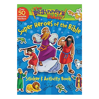 super heroes of the Bible sticker and activity book