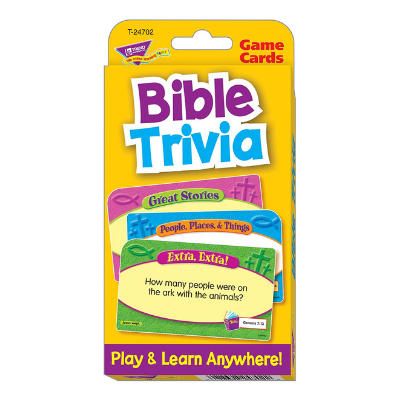 bible trivia card game for kids