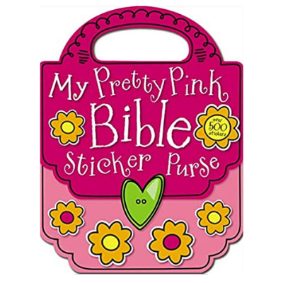 my pretty pink bible sticker purse