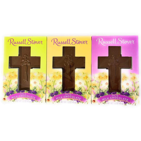 chocolate bars in the shape of a cross