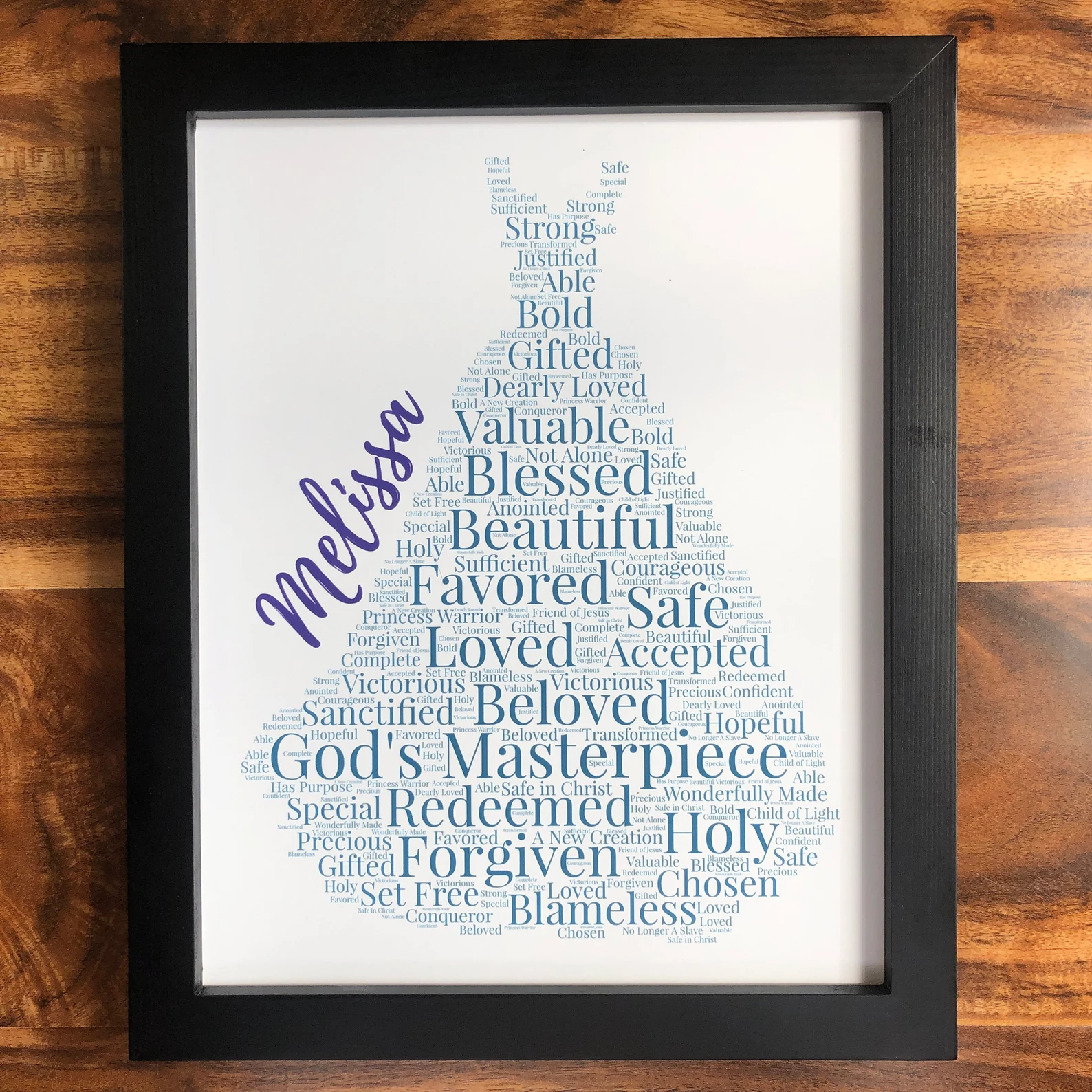 word art in the shape of a dress