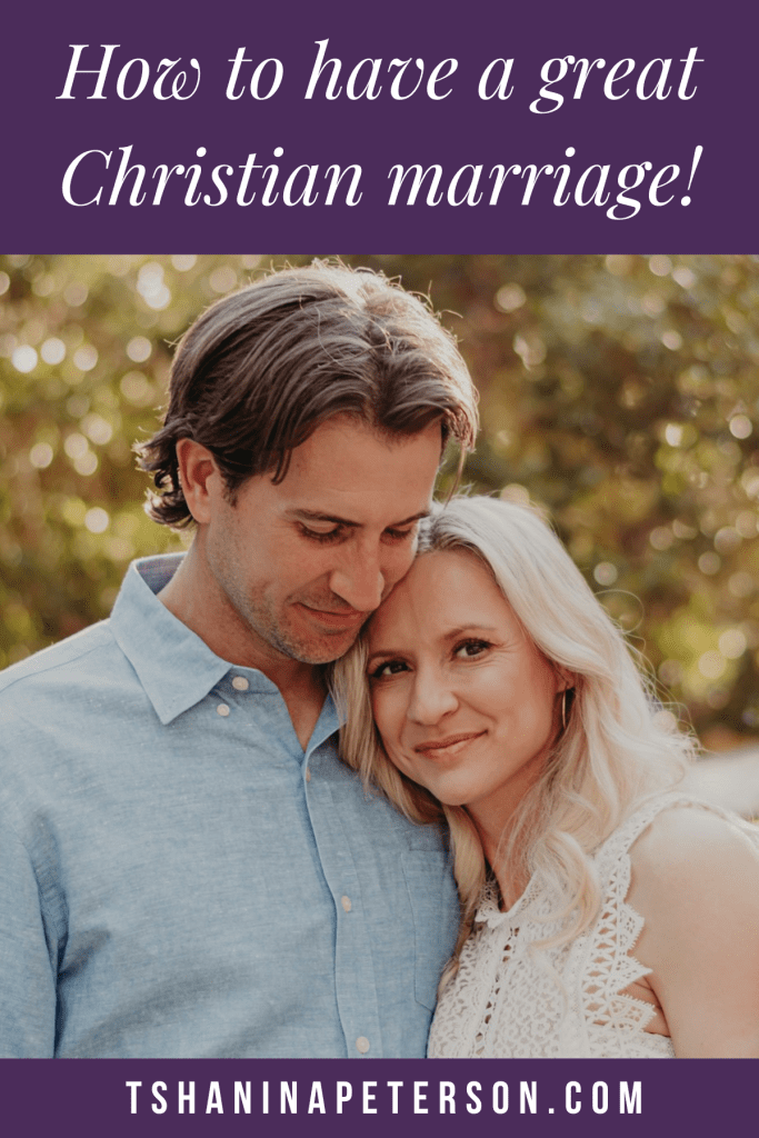 happy couple, husband has arm around his wife - how to have a great christian marriage