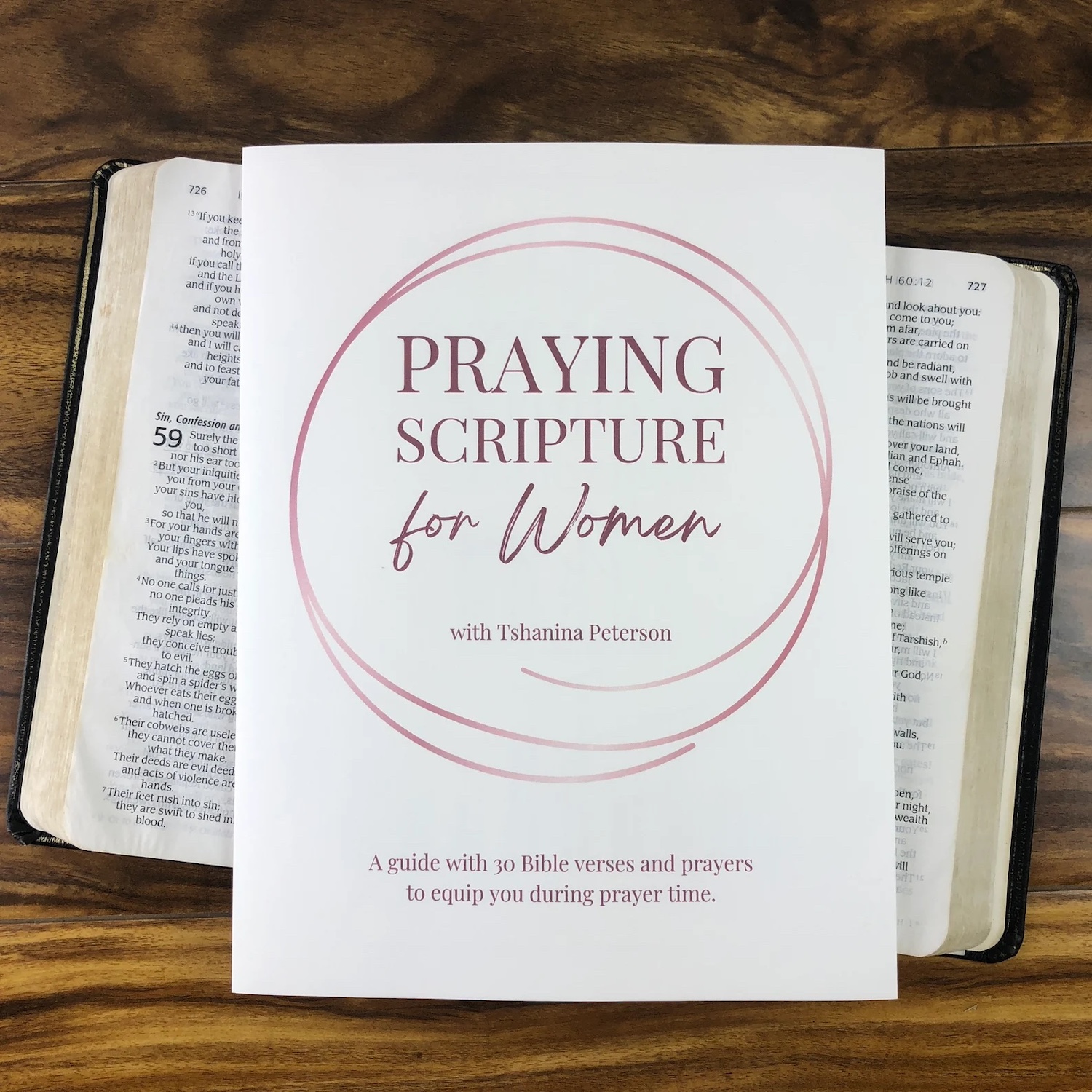 praying scripture for women guide over bible