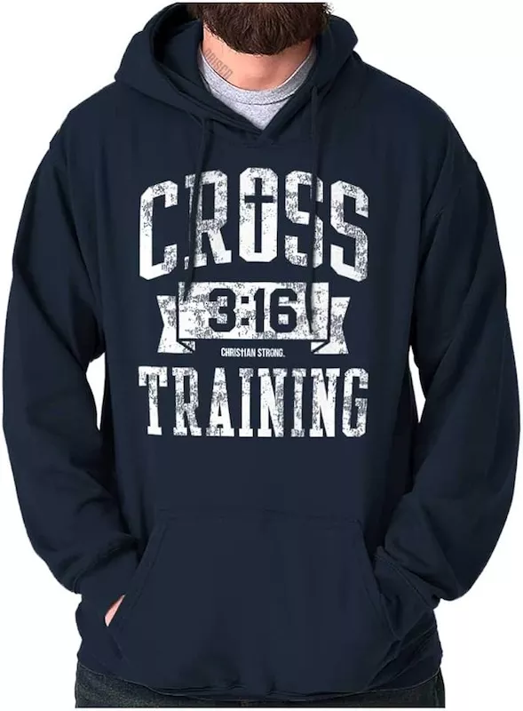 Cross Training 3:16 Christian hoodie available in multiple colors – faith and sport apparel for teen boys