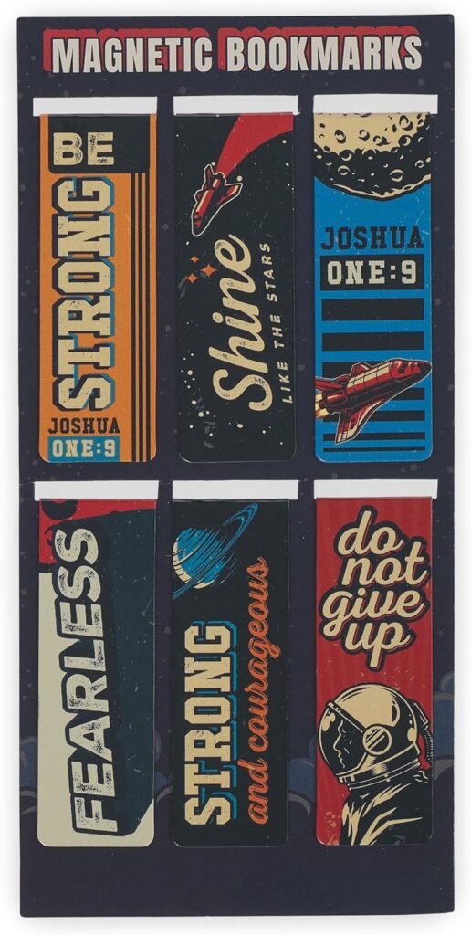 Magnetic sports Bible verse bookmarks – Christian gift for teen boys who love sports